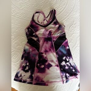 Lululemon Purple and Black Strappy Tank Top